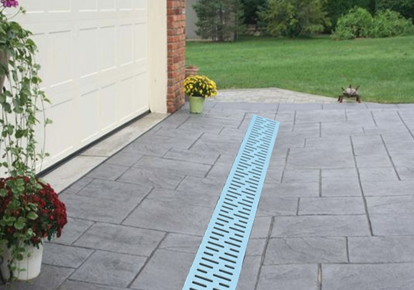  UHNL PP Plastic Grey Drainage Channel EN1433 Class A15-1m complete Plastic Grate