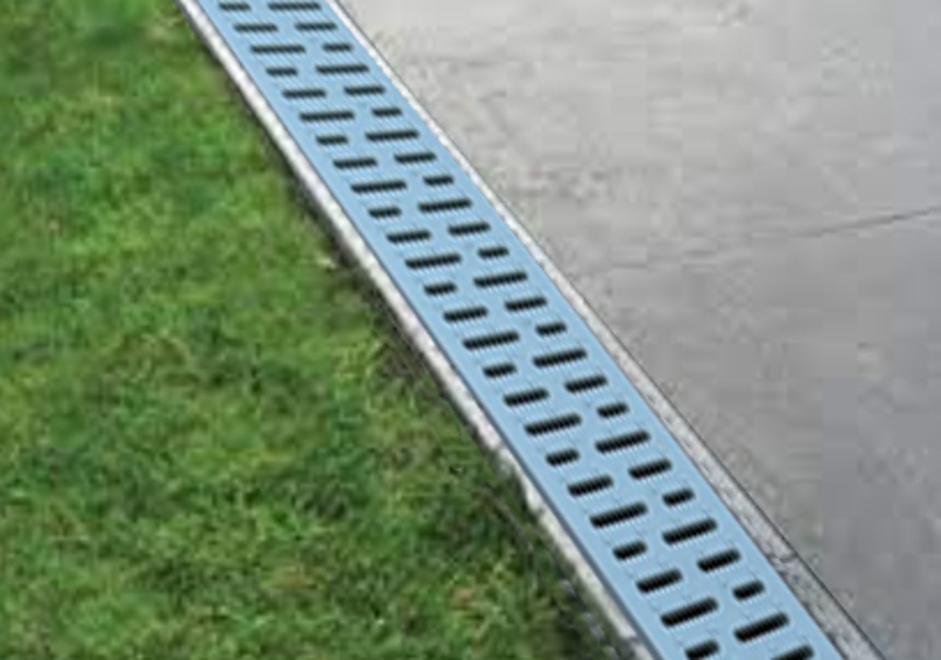  UHNL PP Plastic Grey Drainage Channel EN1433 Class A15-1m complete Plastic Grate