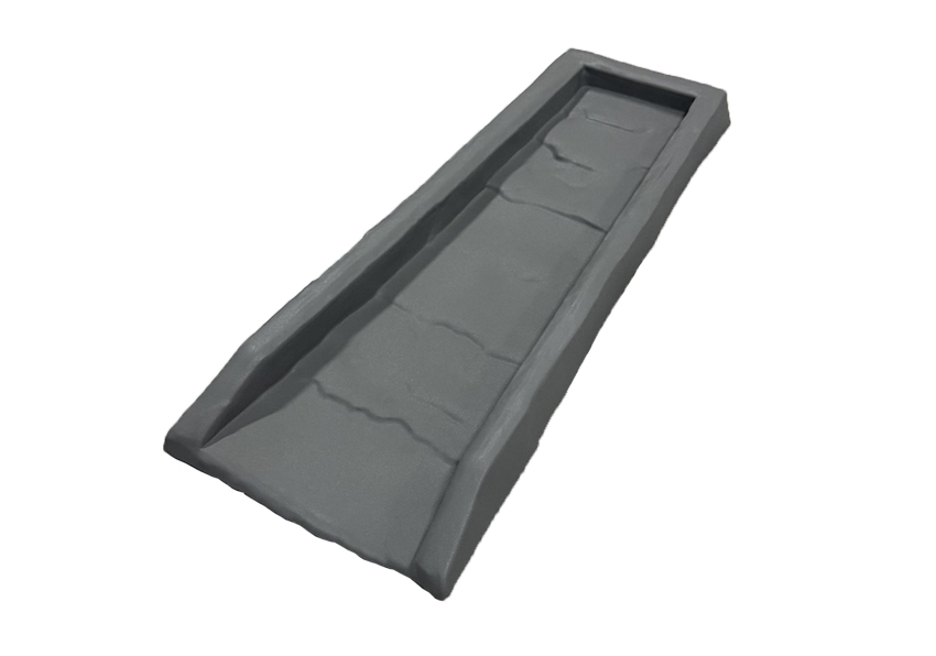 UHNL Grey Plastic Vinyl Splash Block for Your Home Protect Building Foundation as well as Surrounding Landscape
