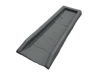 UHNL Grey Plastic Vinyl Splash Block for Your Home Protect Building Foundation as well as Surrounding Landscape