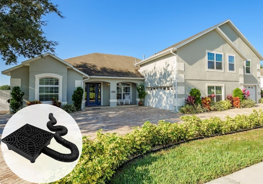 Plastic Catch Basin with Flexible Pipe