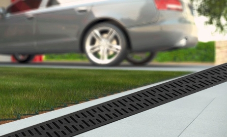 Plastic Drain Channel with Plastic Grating