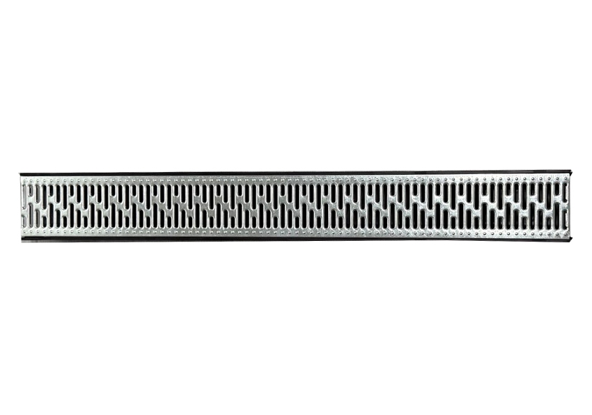 Factory Direct Plastic Drainage Channel with Galvanized Grate for Wholesale and Custom Projects